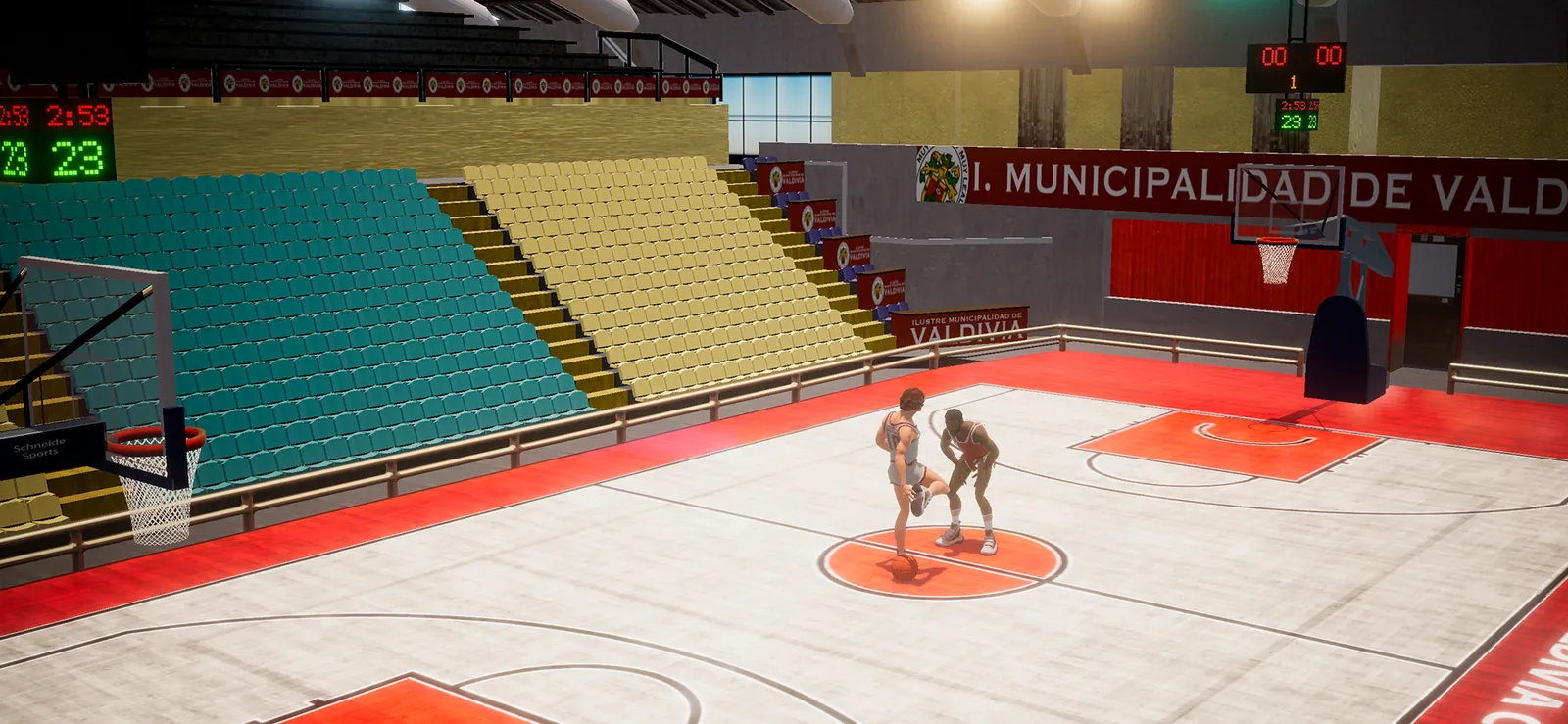 Partido en el Coliseo Antonio Azurmendy